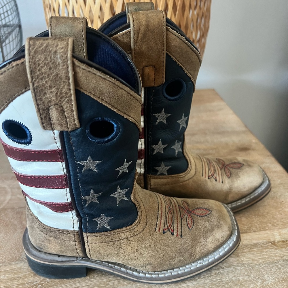 Kids Patriotic Cowboy Boots